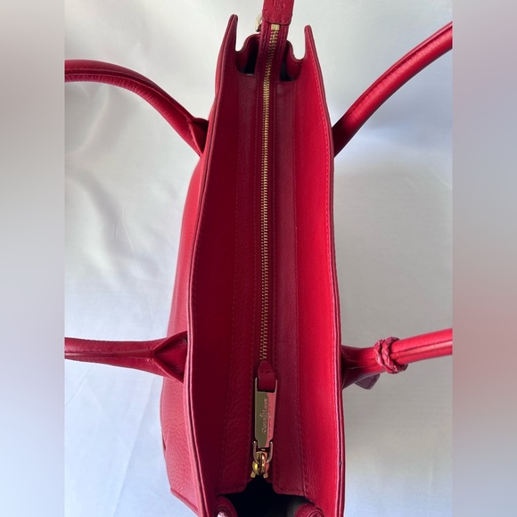 Cole Haan red leather tote bag - Picture 7 of 10